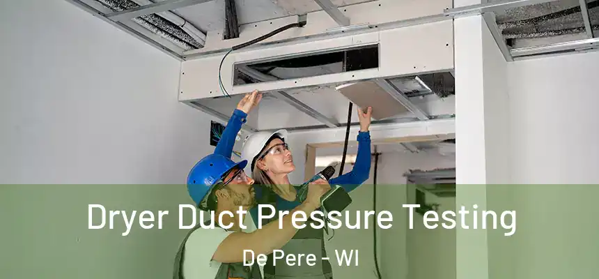  Dryer Duct Pressure Testing De Pere - WI